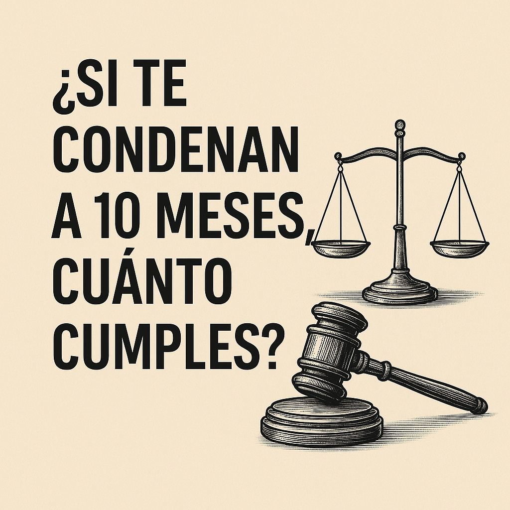 ¿Si te condenan a 10 meses cuánto cumples?