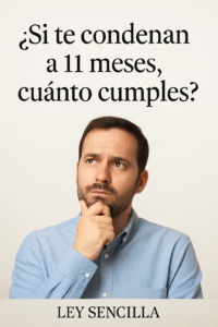 Lee más sobre el artículo ¿Si te condenan a 11 meses cuánto cumples?