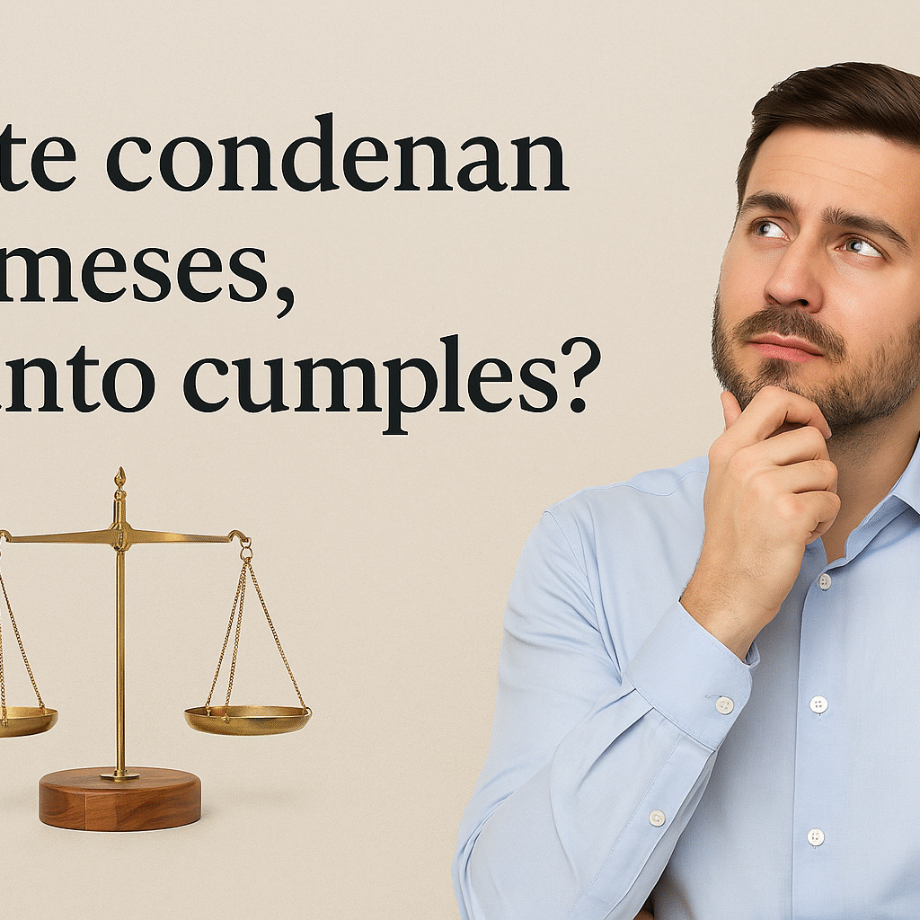 ¿Si te condenan a 7 meses cuánto cumples?