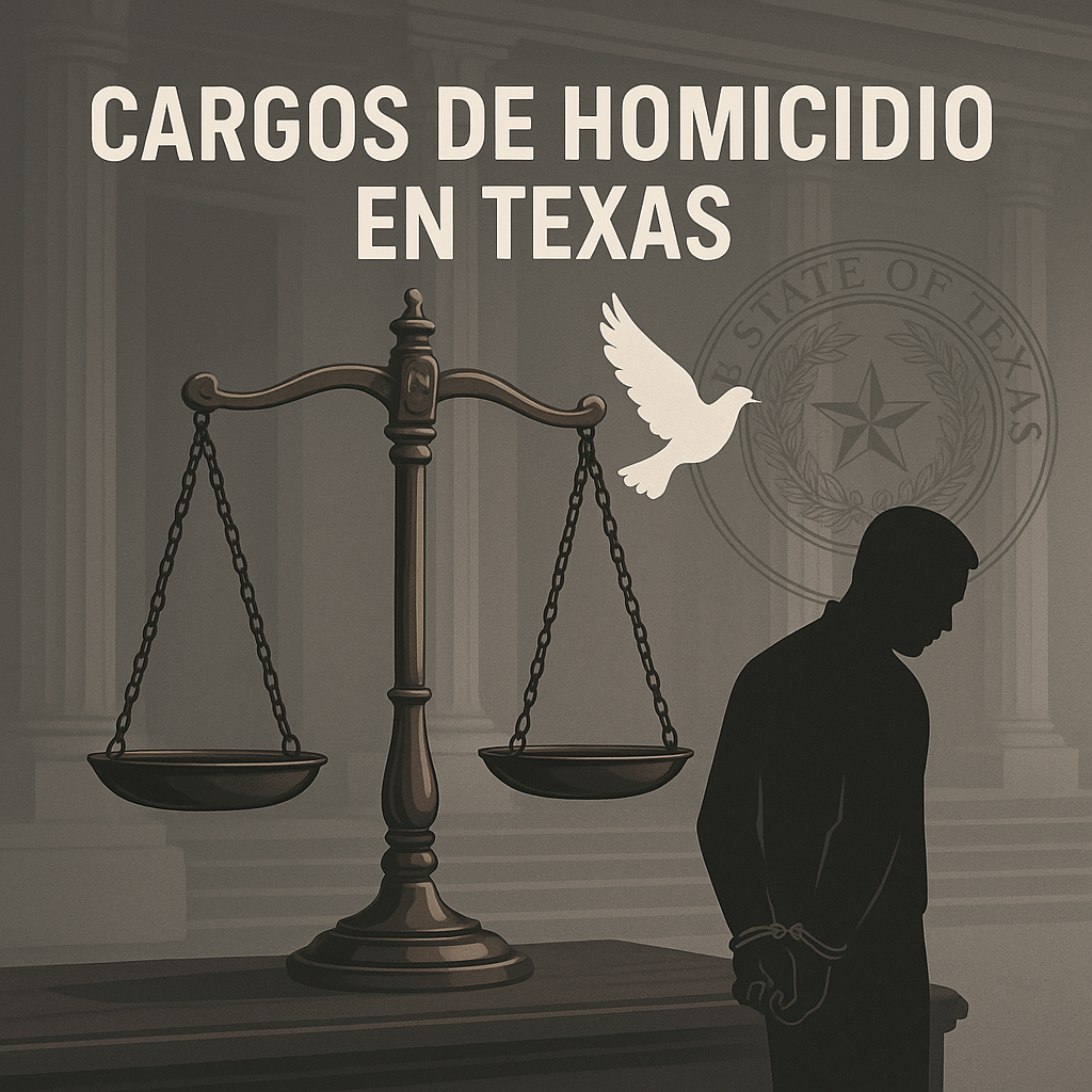 Cargos de homicidio en Texas: Tipos y penas.