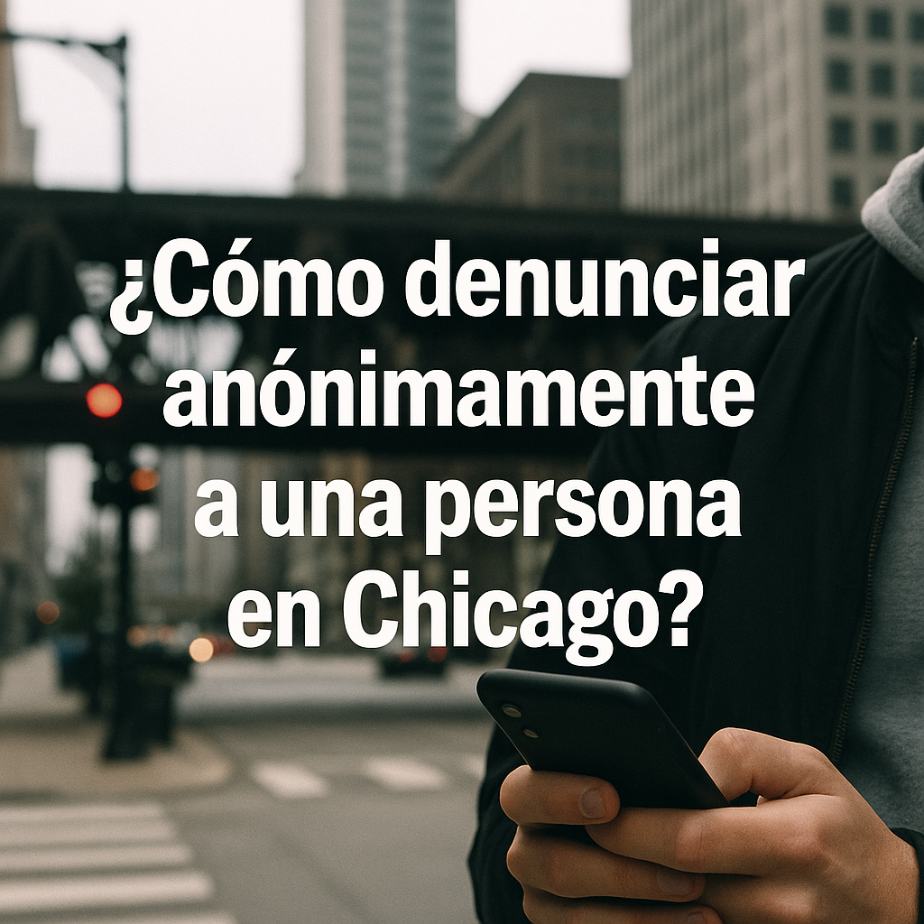 ¿Cómo denunciar anonimamente a una persona en Chicago?