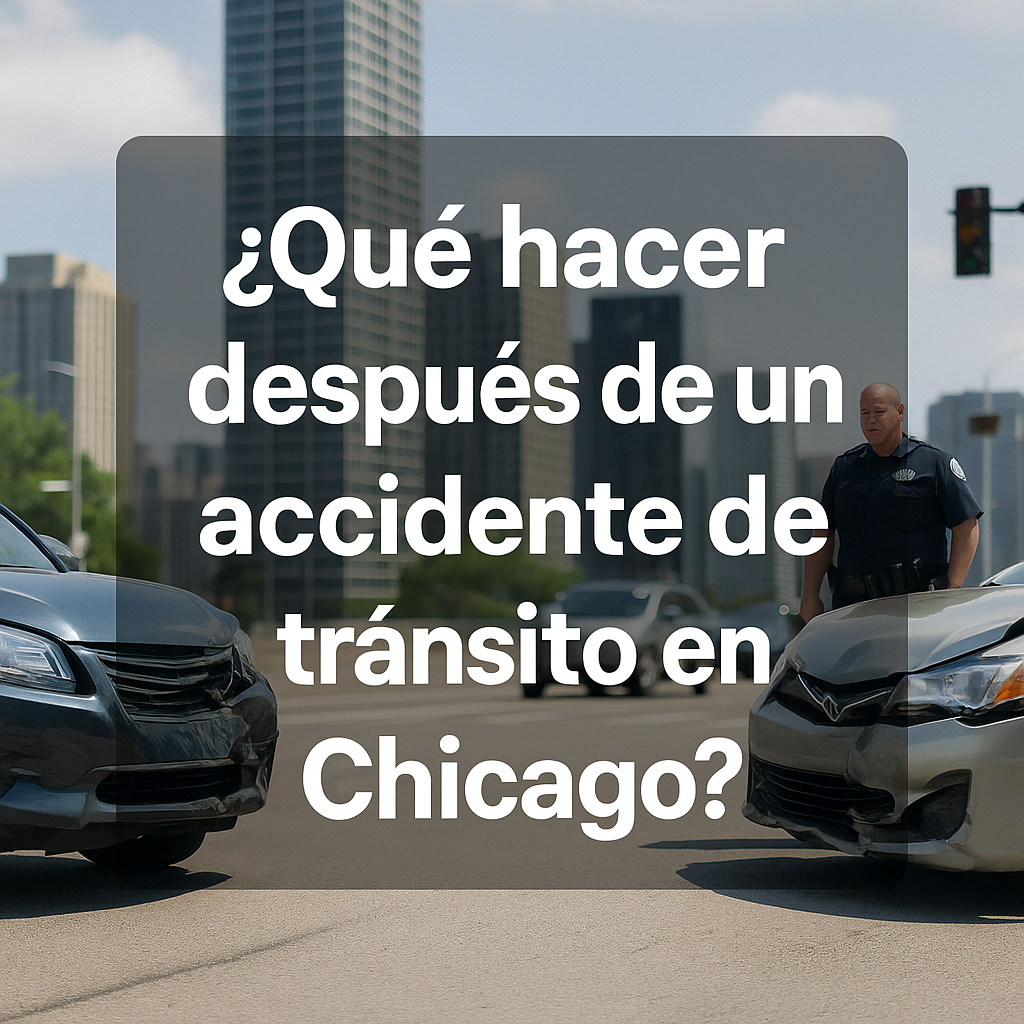 ¿Qué hacer después de una accidente de tránsito en Chicago?