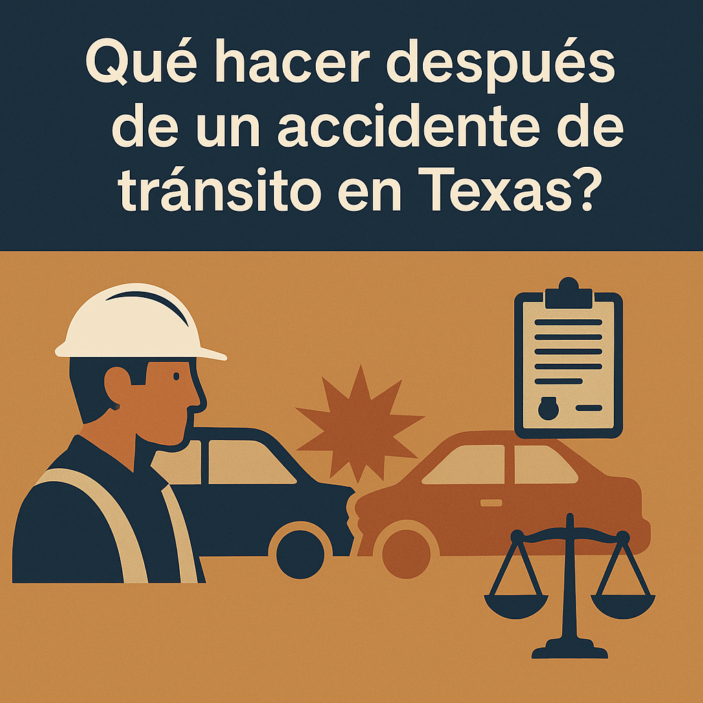 ¿Qué hacer después de una accidente de tránsito en Texas?