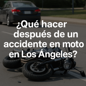 Lee más sobre el artículo ¿Qué hacer después de una accidente en moto en Los Angeles?